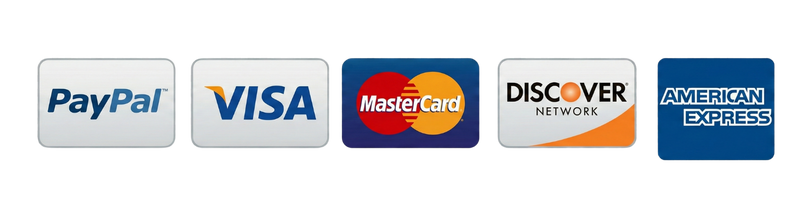 Accepted payment cards